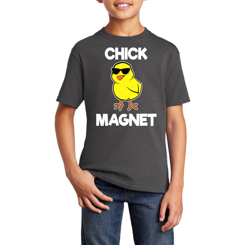 Chick Magnet  Funny Boys Kids Easter Cool Chick Basic Youth T-shirt by HANANELArtist | Artistshot