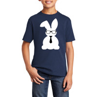 Cute Bunny Bow Tie Men Boys Kids Funny Easter Day Basic Youth T-shirt | Artistshot