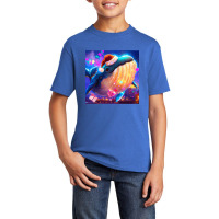 Hot Trend Cute Humpback Whale Drawing Basic Youth T-shirt | Artistshot