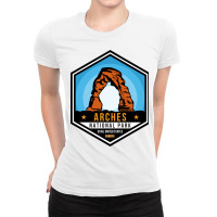 Arches National Park Ladies Fitted T-shirt | Artistshot