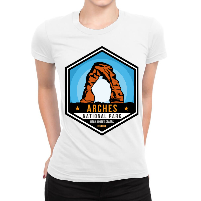 Arches National Park Ladies Fitted T-Shirt by DonieRan | Artistshot