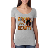 Brown Skin Beauty Women's Triblend Scoop T-shirt | Artistshot