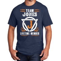 Limited Edition Family Name Team Jones Lifetime Member Basic T-shirt | Artistshot