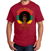 Womens Women Lightly Melanated Hella Black Melanin Pride Afrogift Basic T-shirt | Artistshot