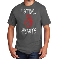 I Steal Hearts T Valentines Day Dinosaur Boys Kid (20) Basic T-shirt | Artistshot