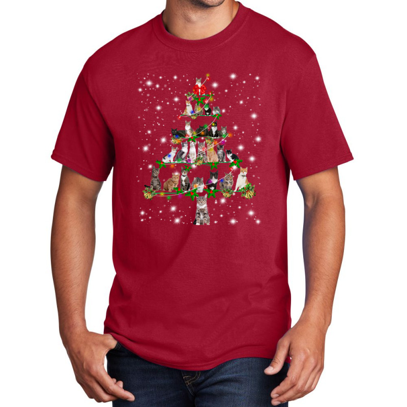 Trending Cats Christmas Tree Ornament Decor Basic T-shirt | Artistshot