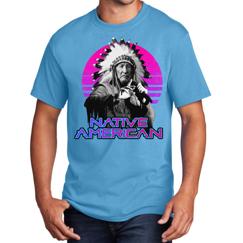 King Native American Rapper Basic T-shirt by LisaBurlingame | Artistshot