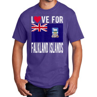 Love For Falkland Islands T Shirt Basic T-shirt | Artistshot