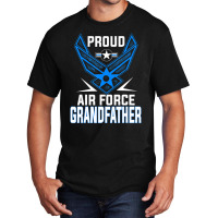 Limited Edition Proud Us Air Force Grandfather Military Veteran -usaf Basic T-shirt | Artistshot