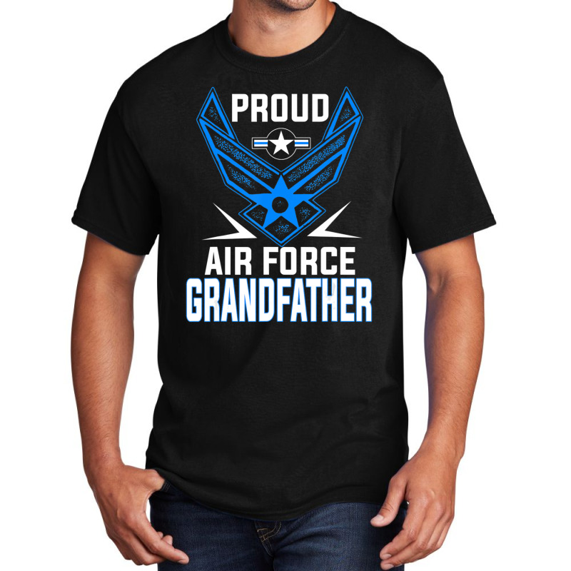 Limited Edition Proud Us Air Force Grandfather Military Veteran -usaf Basic T-shirt | Artistshot