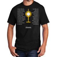 Anima Christi Tshirt Soul Of Christ Sanctify Catholic Latin Basic T-shirt | Artistshot