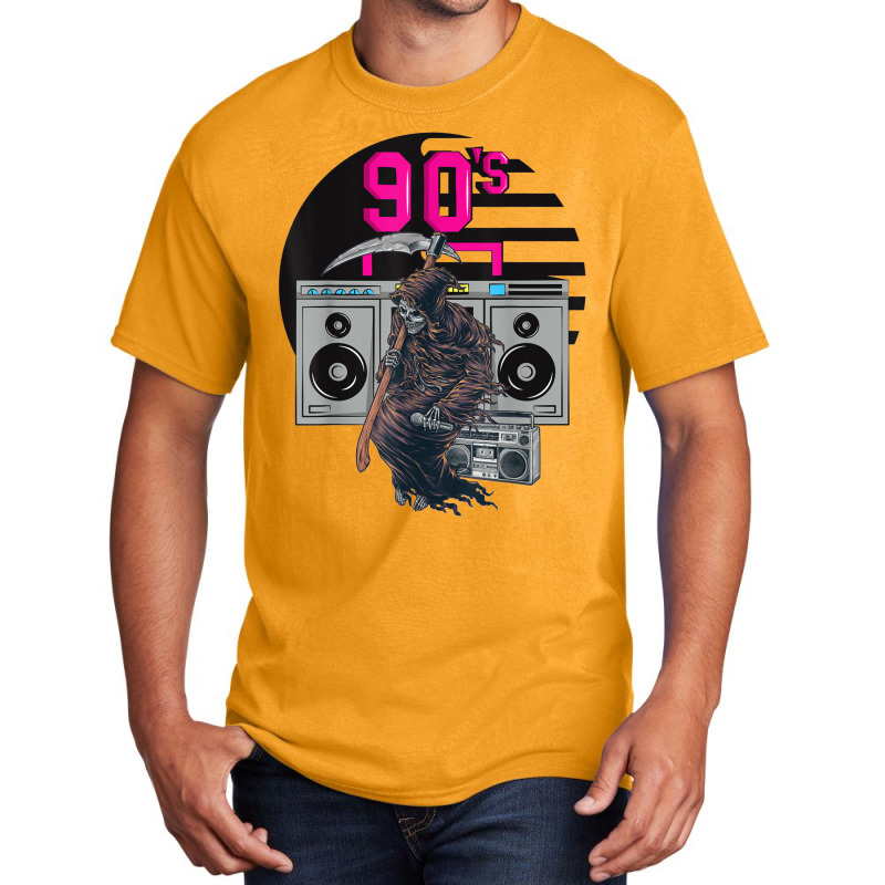 Grimreapermusicisundyingretro90smusic Classic  (1) (1) (1) Basic T-shirt by kaistosylinj | Artistshot