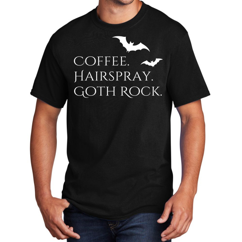 Coffee Hairspray Gothic Rock Classic  (1) (1) Basic T-shirt | Artistshot