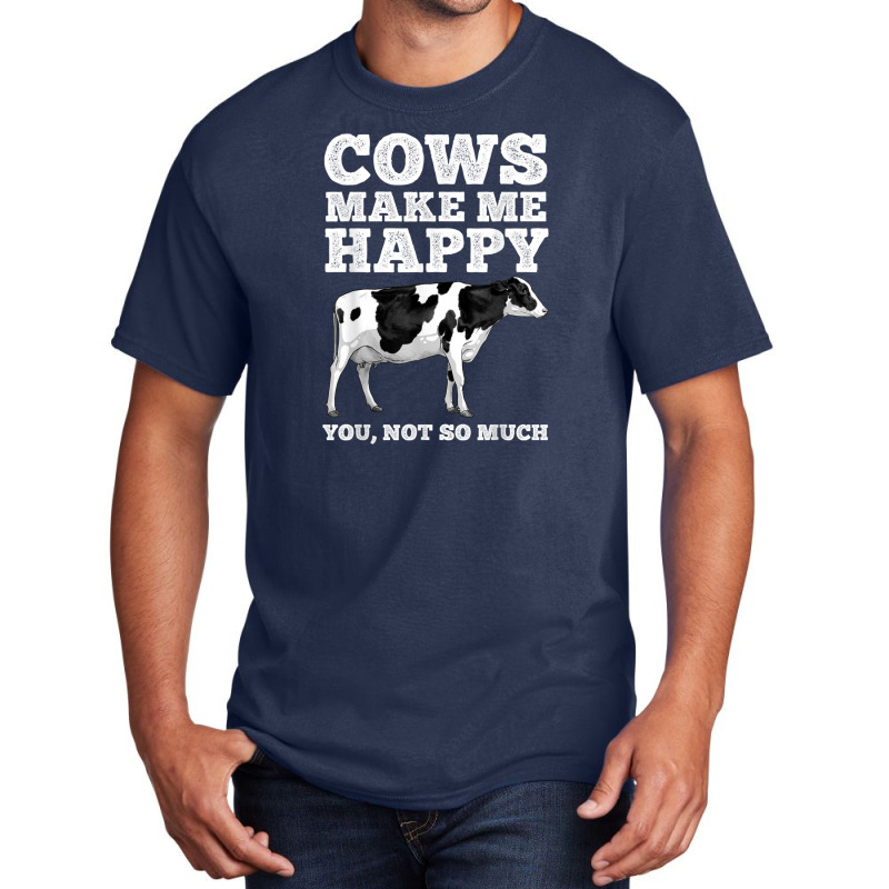 Cool Cow Art For Men Women Cow Farmer Dairy Cows Farm Animal Basic T-shirt | Artistshot