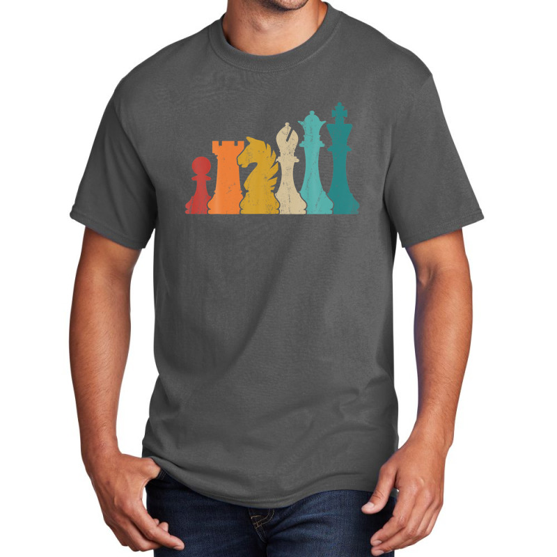 Chess Pieces Vintage Designs Gift For Every Chess Lovers Basic T-shirt | Artistshot