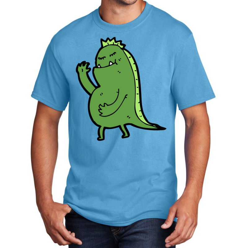 Ms Green Toothy Dinosaur Monster Basic T-shirt | Artistshot