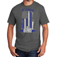 Trending Veteran Of The United States Vintage Us Air Force Flag Basic T-shirt | Artistshot