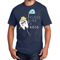 Floss Like A Boss Funny Dentist Teeth Dental T Shirt Basic T-shirt | Artistshot