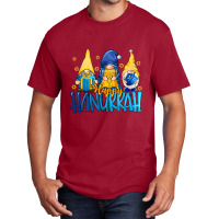 Hot Trend Happy Hanukkah Gnomes Pajamakah Funny Pajama Family Matching Basic T-shirt | Artistshot