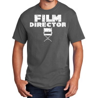 Film Director Movie Crew Chair Uniform Back Only Premium  80s Vintage Basic T-shirt | Artistshot