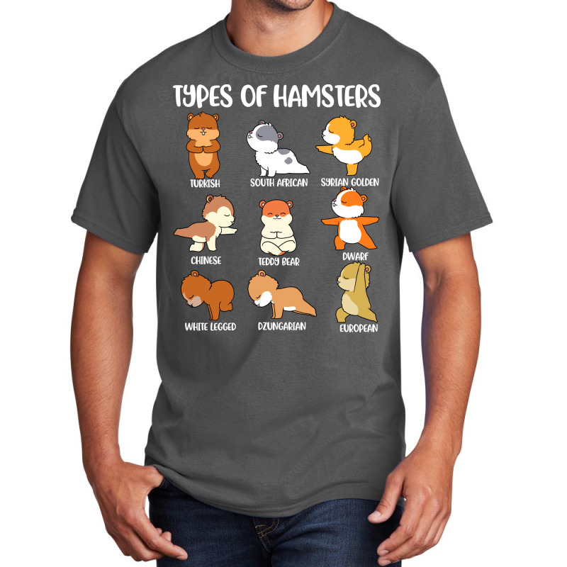 Types Of Hamsters Funny Hamster Music Girl Basic T-shirt | Artistshot