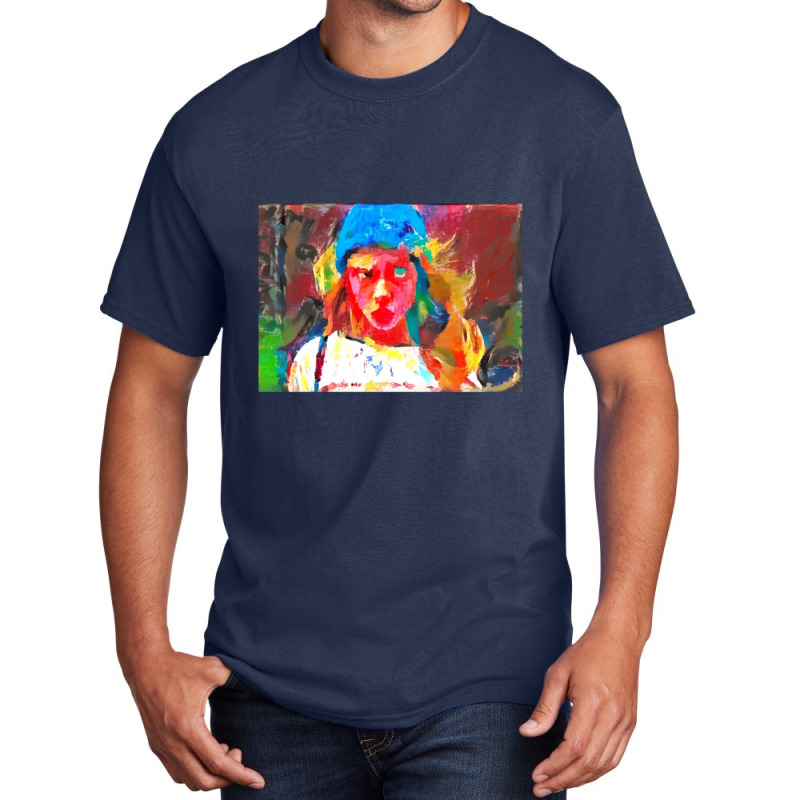 Very Wierd Colorful Girl Basic T-shirt | Artistshot