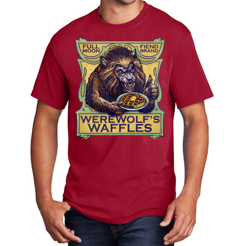 Werewolfs Waffles Nostalgia Basic T-shirt by fizzoviklea | Artistshot