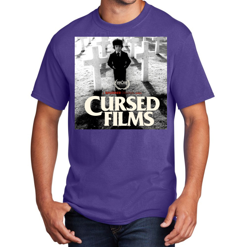 Cursed Films Tv Show Poster 70s Basic T-shirt by shabnajianxiq | Artistshot