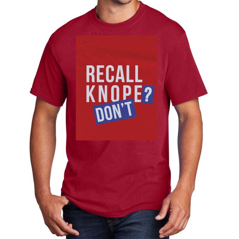 Recall Knope Donx27t Poster Nostalgia Basic T-shirt by shabnajianxiq | Artistshot