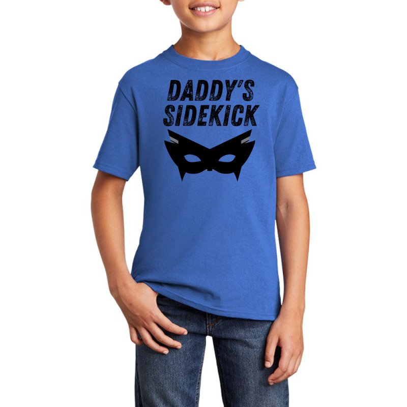 Daddy's Sidekick - Superhero Father's Day Basic Youth T-shirt by SusanneRestemayer | Artistshot