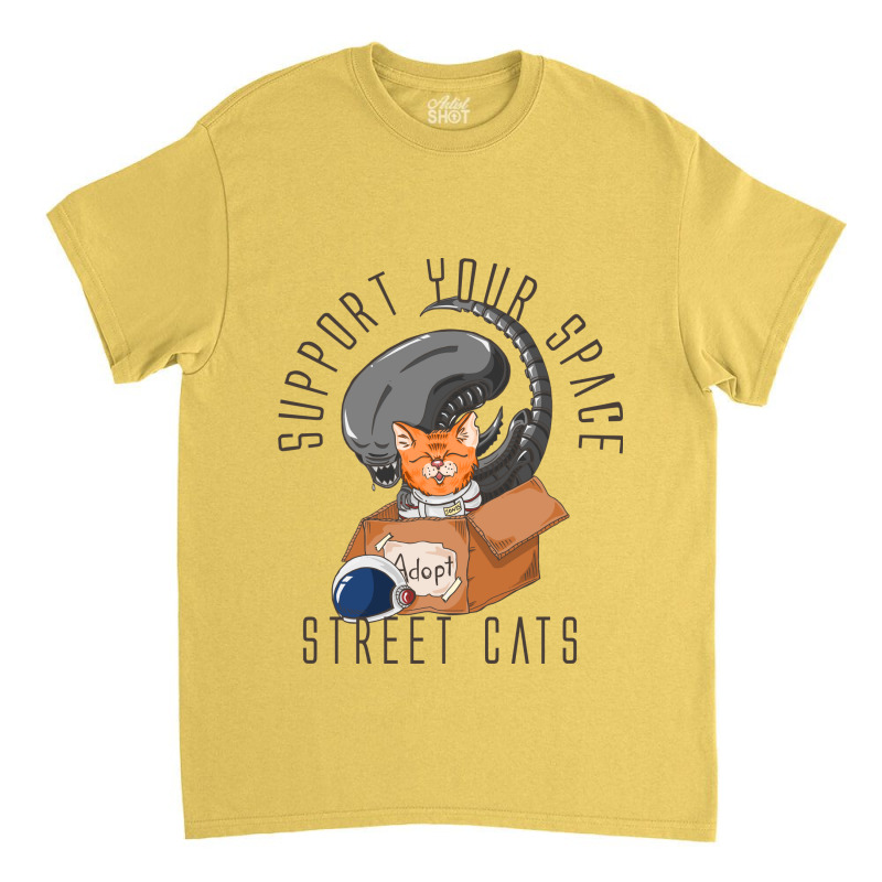 Support Your Space Street Cats Classic T-shirt | Artistshot