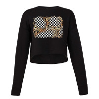 Race Leopard Background Cropped Sweater | Artistshot