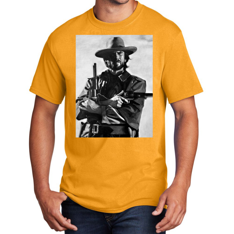 Clint Eastwood Classic Tshirt Vintage Music Basic T-shirt by egbomluzyd | Artistshot