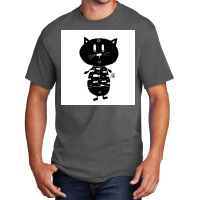 Black And White Cat Nr11 Poster 70s Basic T-shirt | Artistshot