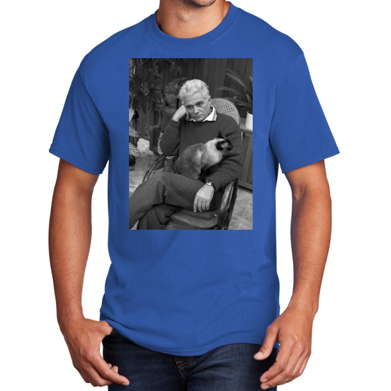 Derrida And A Cat Poster Gift Basic T-shirt | Artistshot