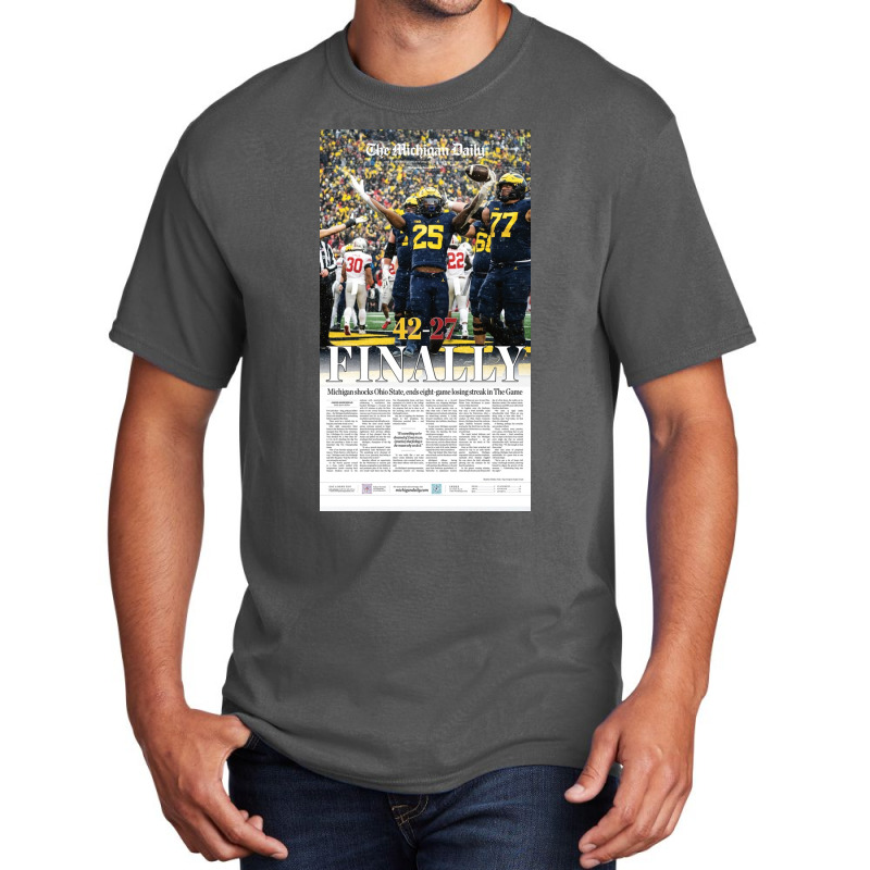 The Michigan Daily Front Cover  Gift Basic T-shirt | Artistshot