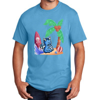 Dragon Surfbrett Island Palme Wasserbill 1 Basic T-shirt | Artistshot