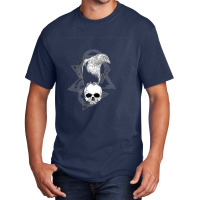 Hot Trend Crow Raven Norse Skull Viking Style For Vikings Lover Basic T-shirt | Artistshot