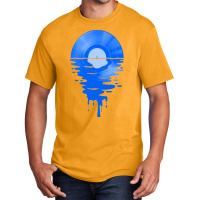 Limited Edition Cool Music Vinyl Record Retro Blue Basic T-shirt | Artistshot