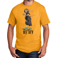 Trending Del Rey Los Angeles California, Skeleton On A Skateboard Smok Basic T-shirt | Artistshot