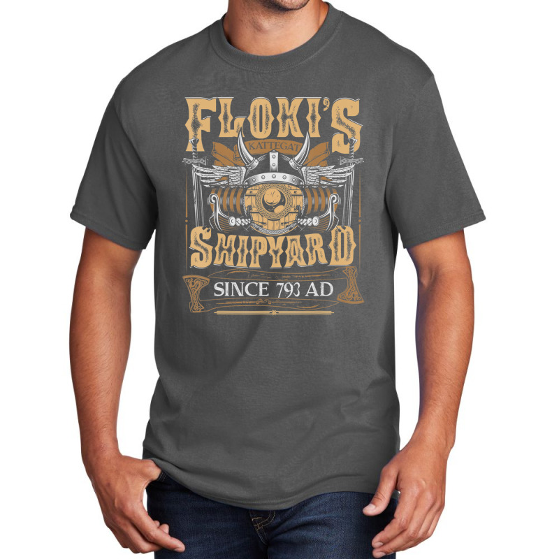 Hot Trend Flokis Shipyard Kattegat Since 793 Ad Norse Mythology Basic T-shirt | Artistshot