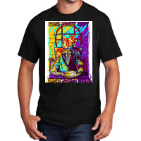 Gangster Cat Poster Stars Basic T-shirt | Artistshot