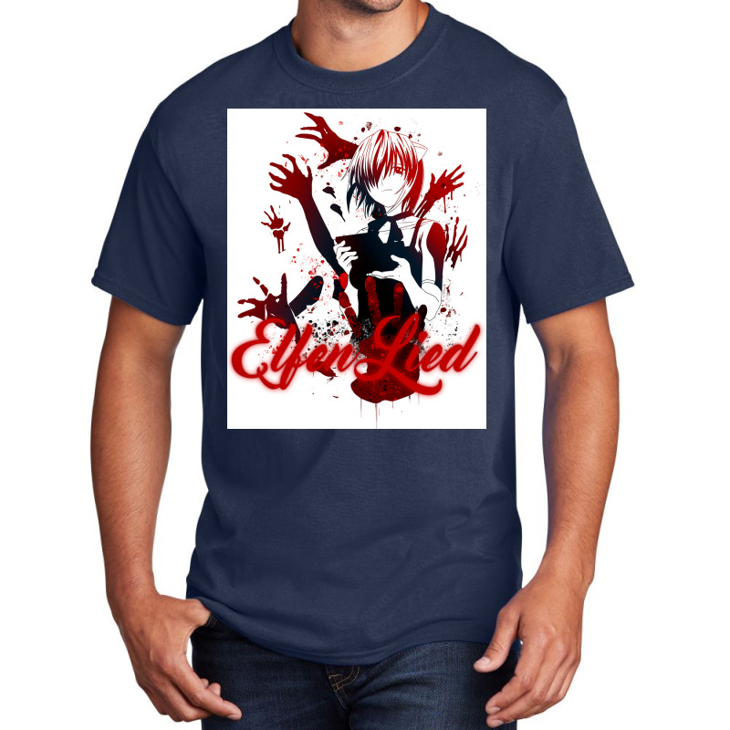 Elfen Lied Poster Yellow (1) Basic T-shirt | Artistshot