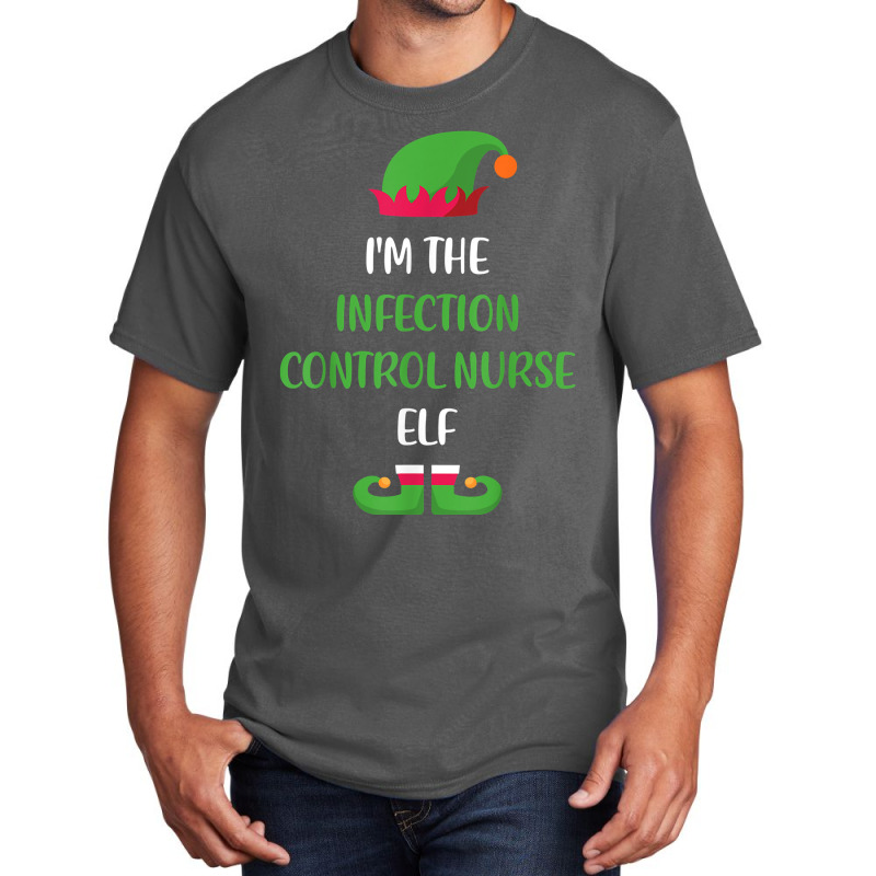 Infection Control Nurse Elf Christmas Family Matching Funny T Shirt Basic T-shirt | Artistshot