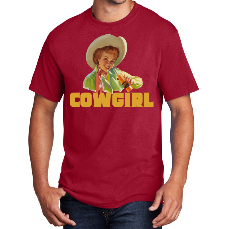 Vintage Cowgirl Basic T-shirt by buddoxhardoe | Artistshot