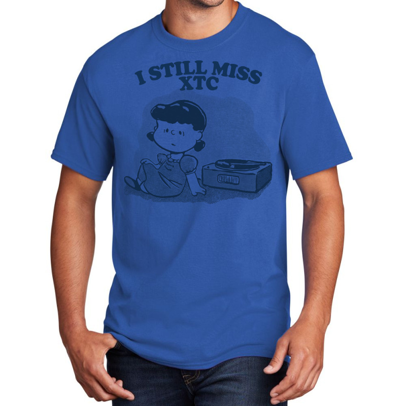 I Still Miss Xtc  ••••• Vinyl Collector Fan Design Basic T-shirt | Artistshot