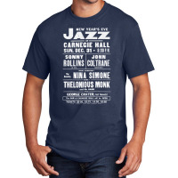 Jazz At Carnegie Hall       Vintage Jazz Poster Basic T-shirt | Artistshot