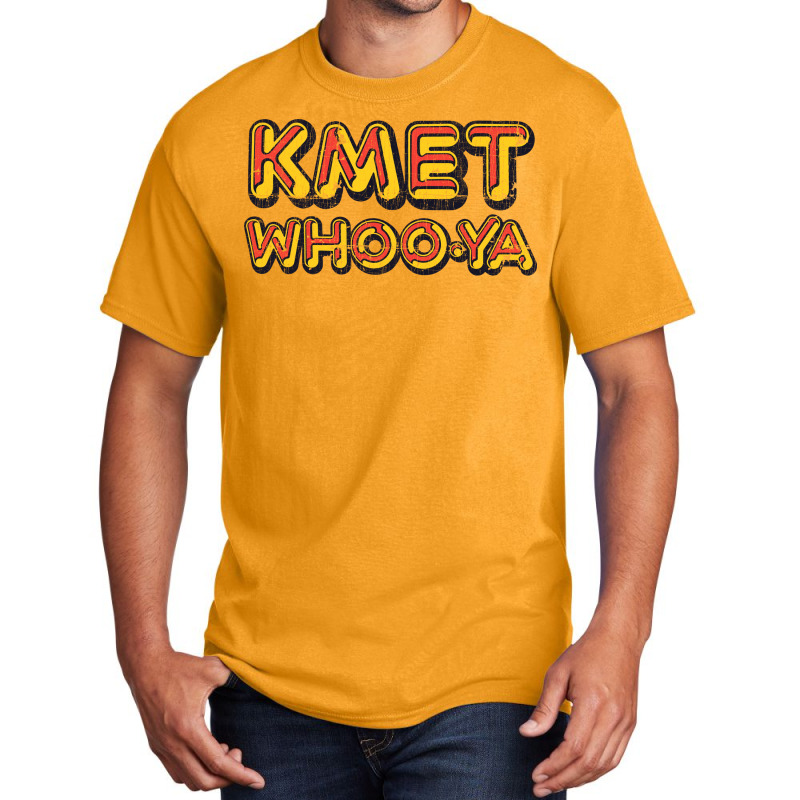 Kmet Whoo Ya Los Angeles   Distressed Design Version Basic T-shirt | Artistshot