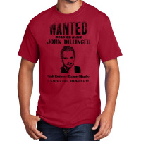 Wanted Poster John Dillinger, Distressed Basic T-shirt | Artistshot