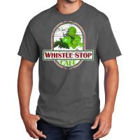 Whistle Stop Cafe, Wood Pattern Distressed Basic T-shirt | Artistshot